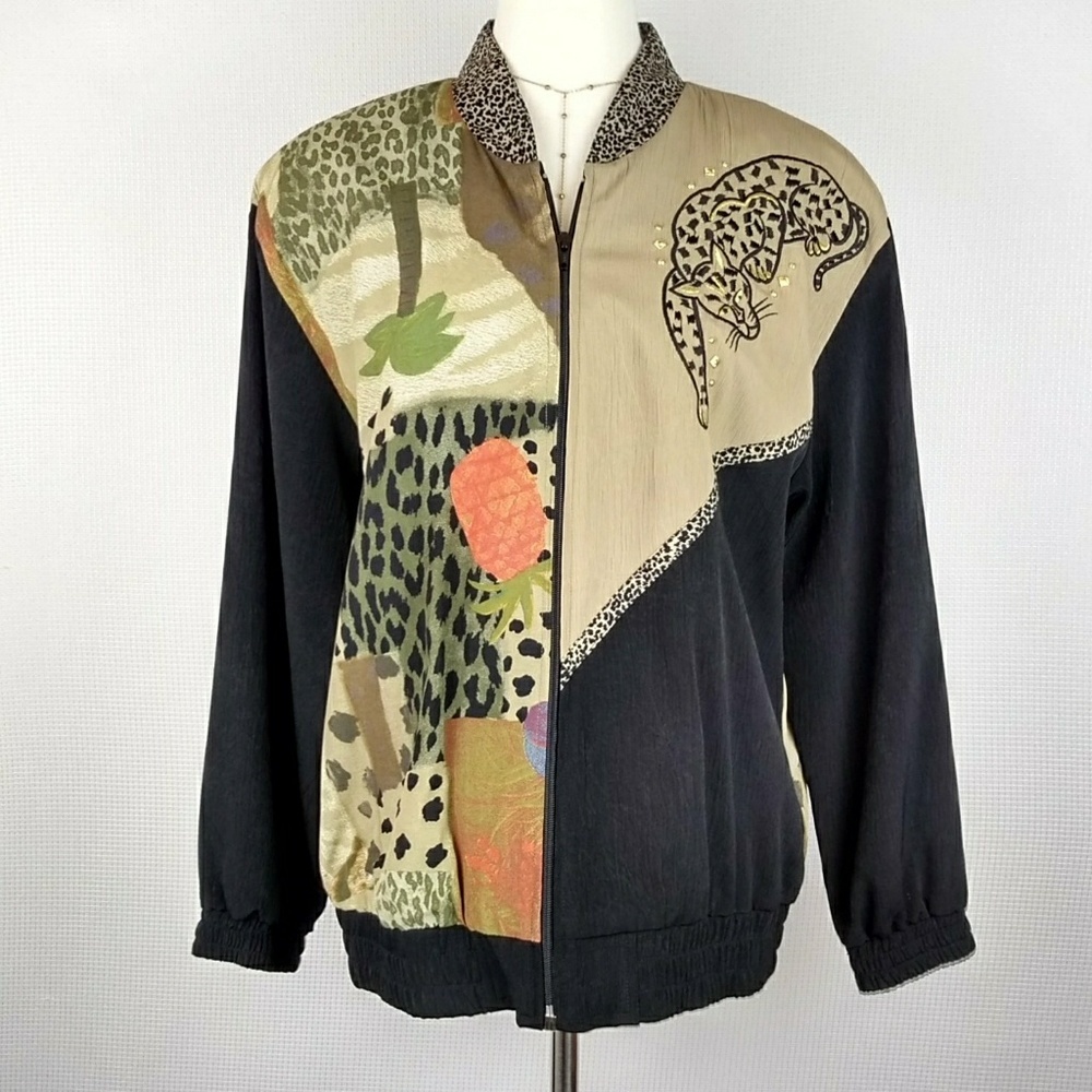 Vintage CITY GIRL by Nancy Bolen Leopard Jacket
